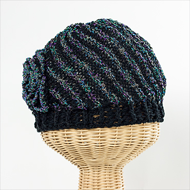 ラメ配色ビーニー