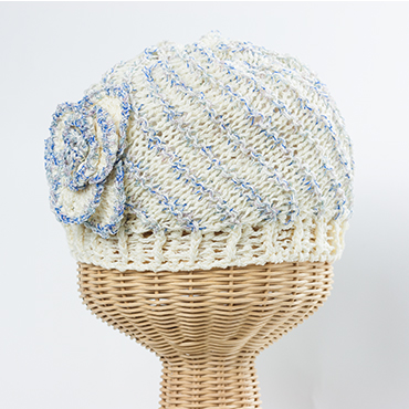 ラメ配色ビーニー